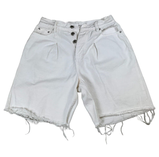 Dazie Womens White Denim Cuff Off Shorts Size 10