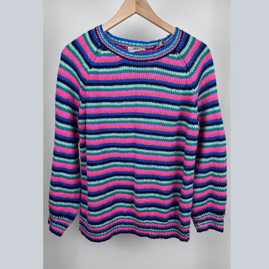 OST London Womens Striped Knitted Sweater Size M approx