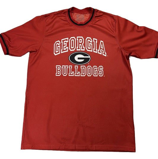 Georgia Bulldogs NCAA US College Sport Mens Red T-Shirt Size Medium