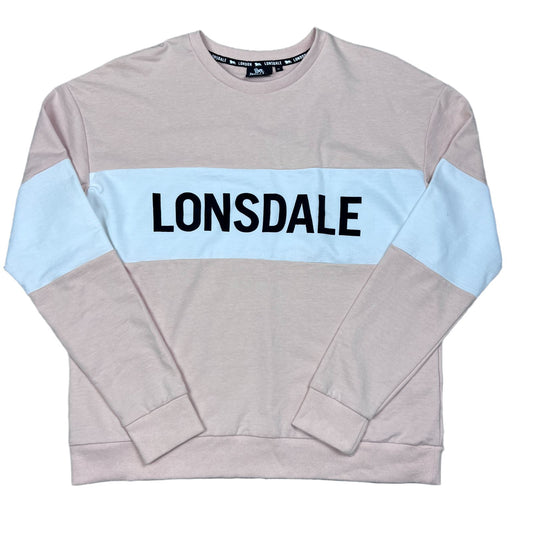 Lonsdale Womens Colour Block Crew Neck Jumper Size 16