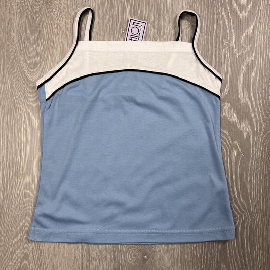 MLS Fashion Womens Blue & White Tank Top Size Small (New)