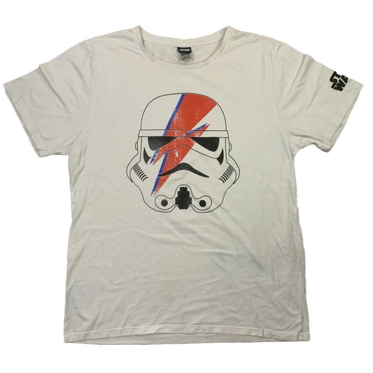 Disney Star Wars Storm Trooper Mens White T-Shirt Size XL