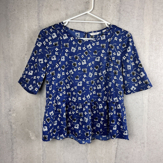 Country Road Womens Blue Blouse Size XS