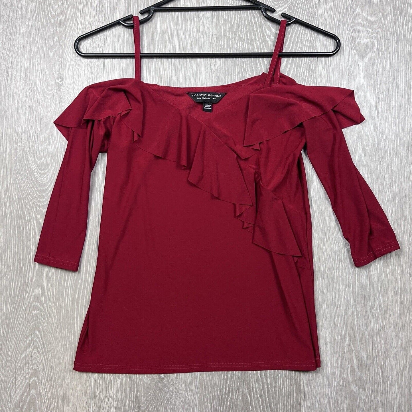 Dorothy Perkins Womens Red Blouse Size 8