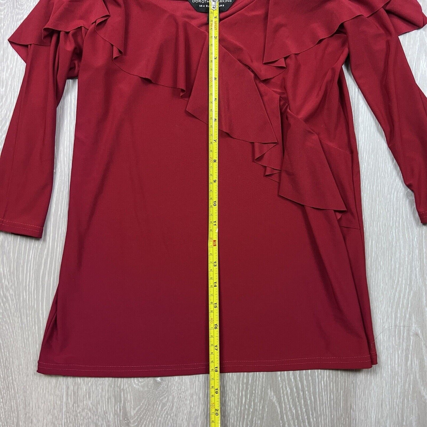 Dorothy Perkins Womens Red Blouse Size 8