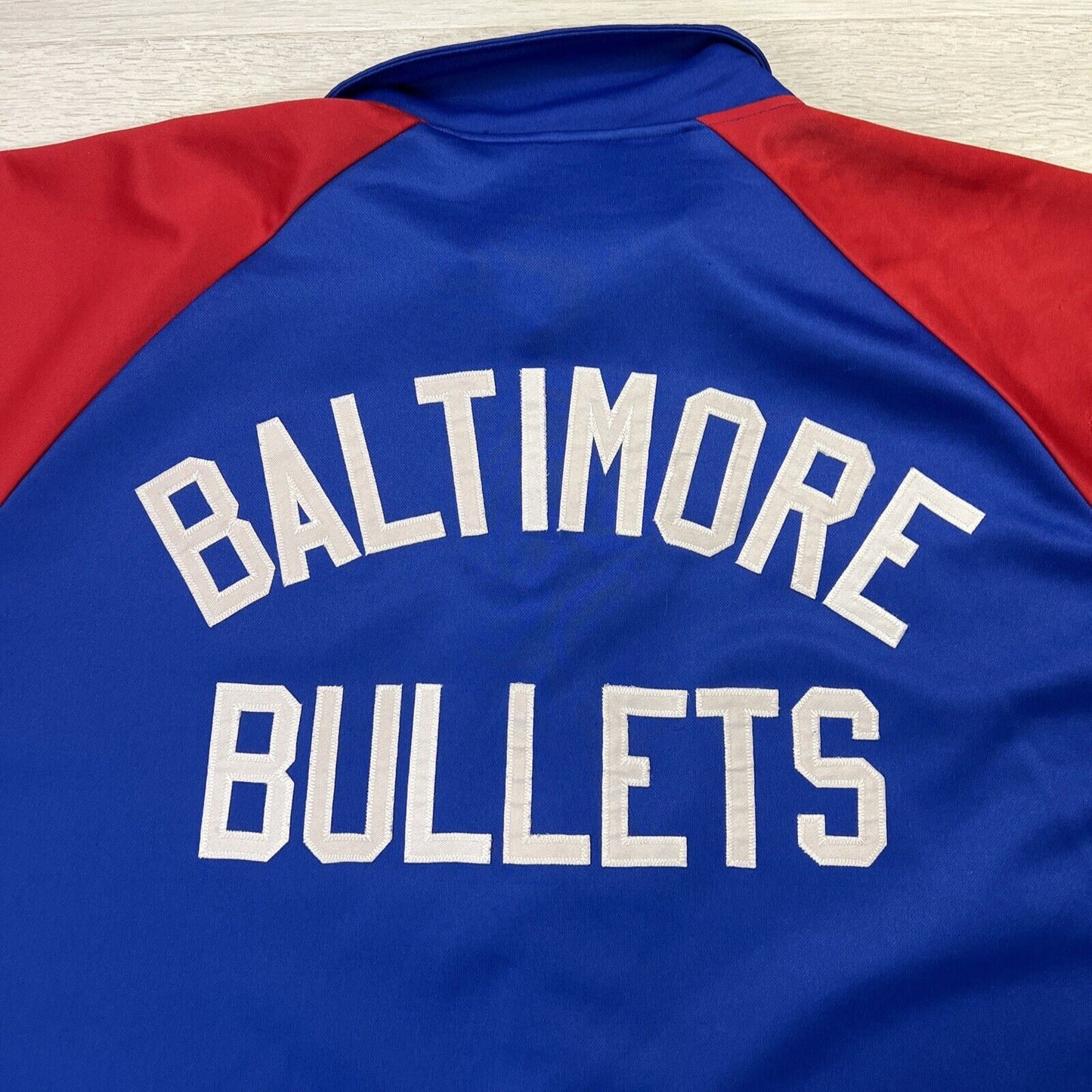 Majestic Hardwood Classics Baltimore Bullets Warm Up Shirt Size 2X-3XL