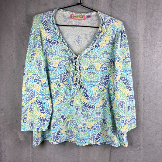 Lilly & Van Womens Blouse SIze Lage