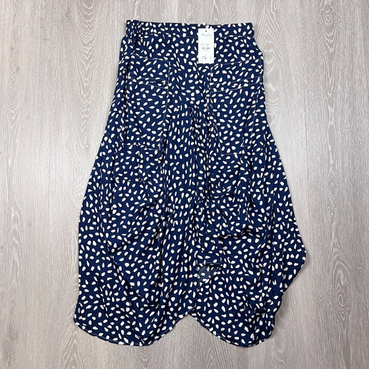 Hourglass Womens Blue Spotted Skirt Size 10 (New)