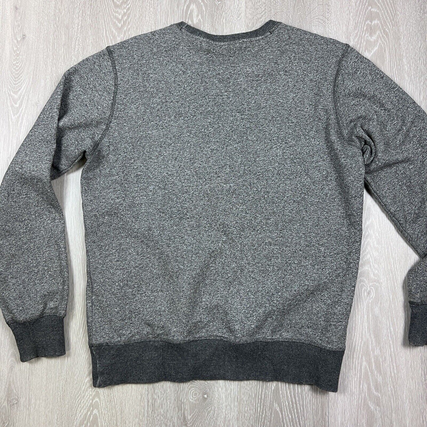 Russell Athletic Mens Grey Crew Neck Embroidered Jumper Size M