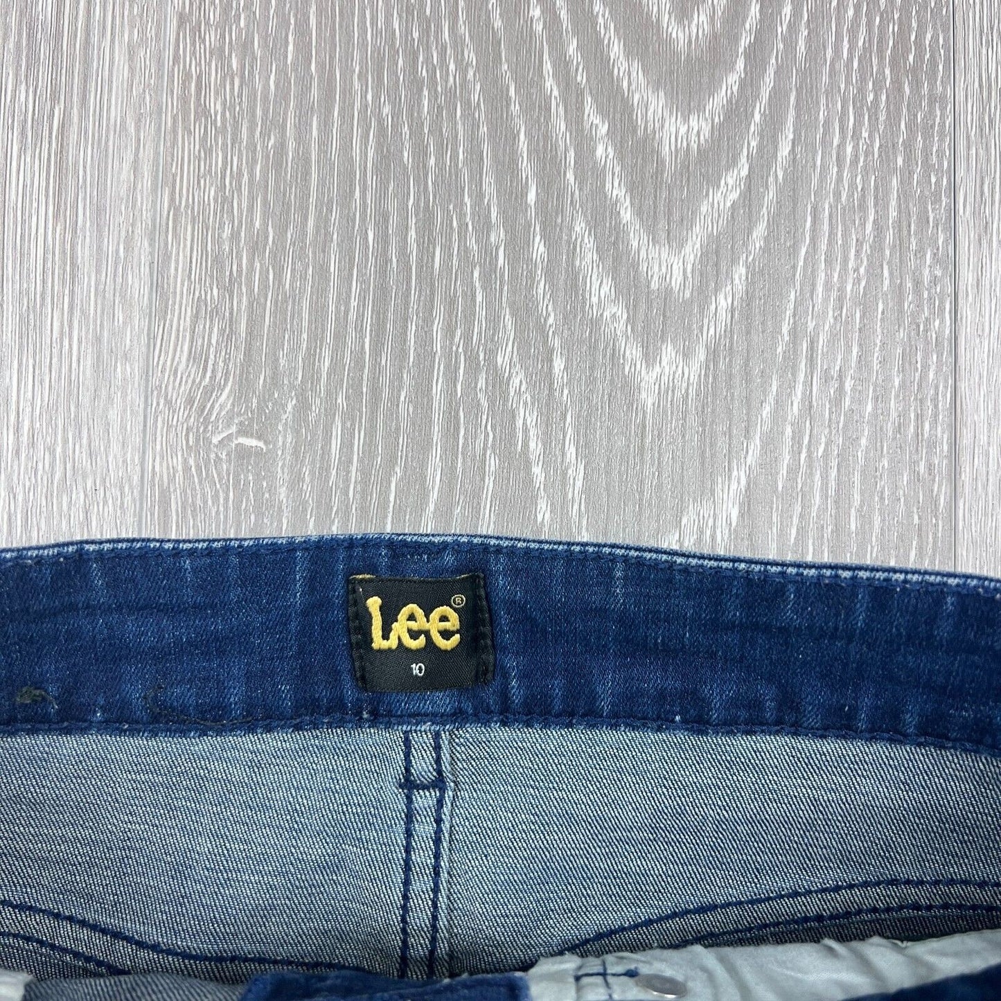 Lee Womens Blue Denim Skirt Size 10