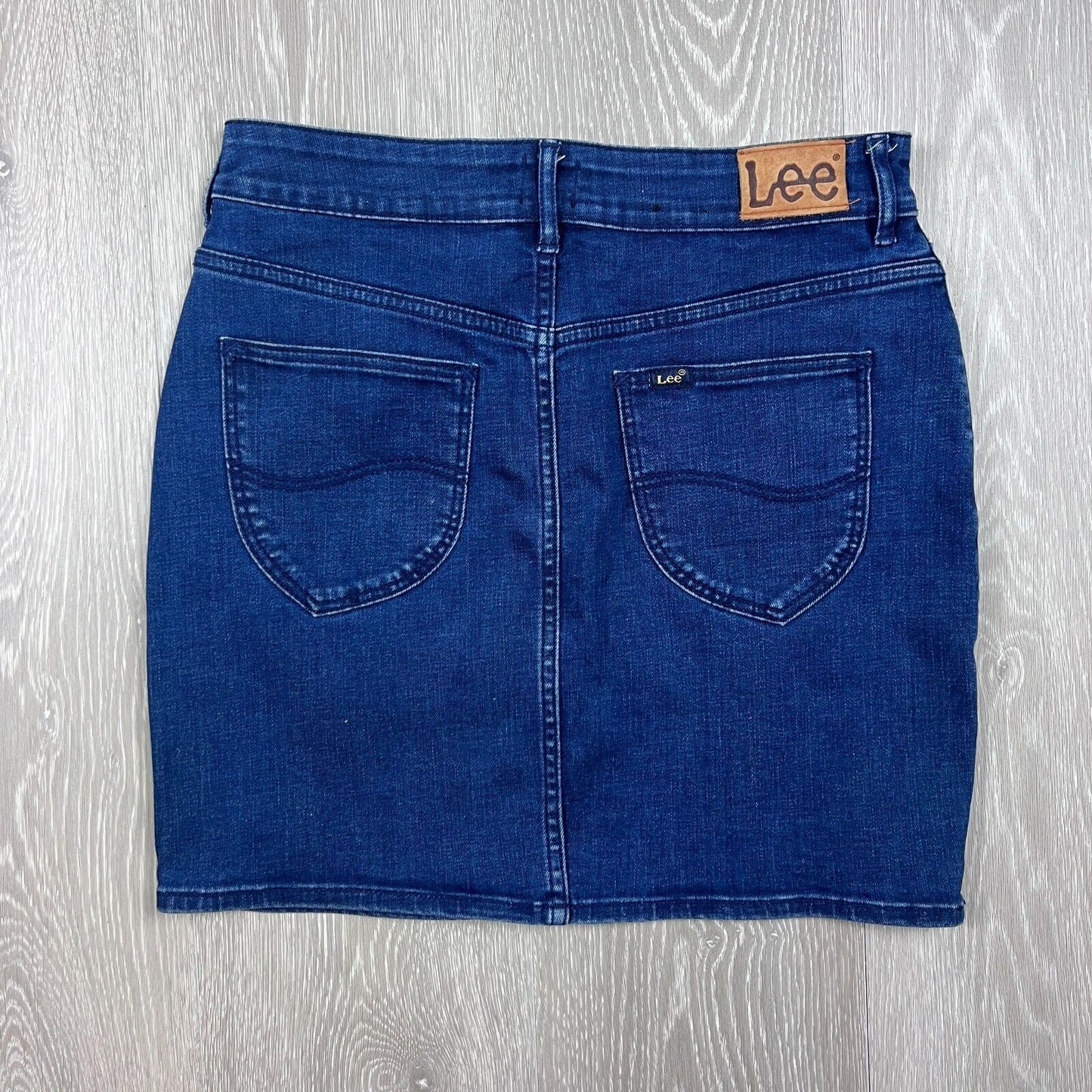 Lee Womens Blue Denim Skirt Size 10