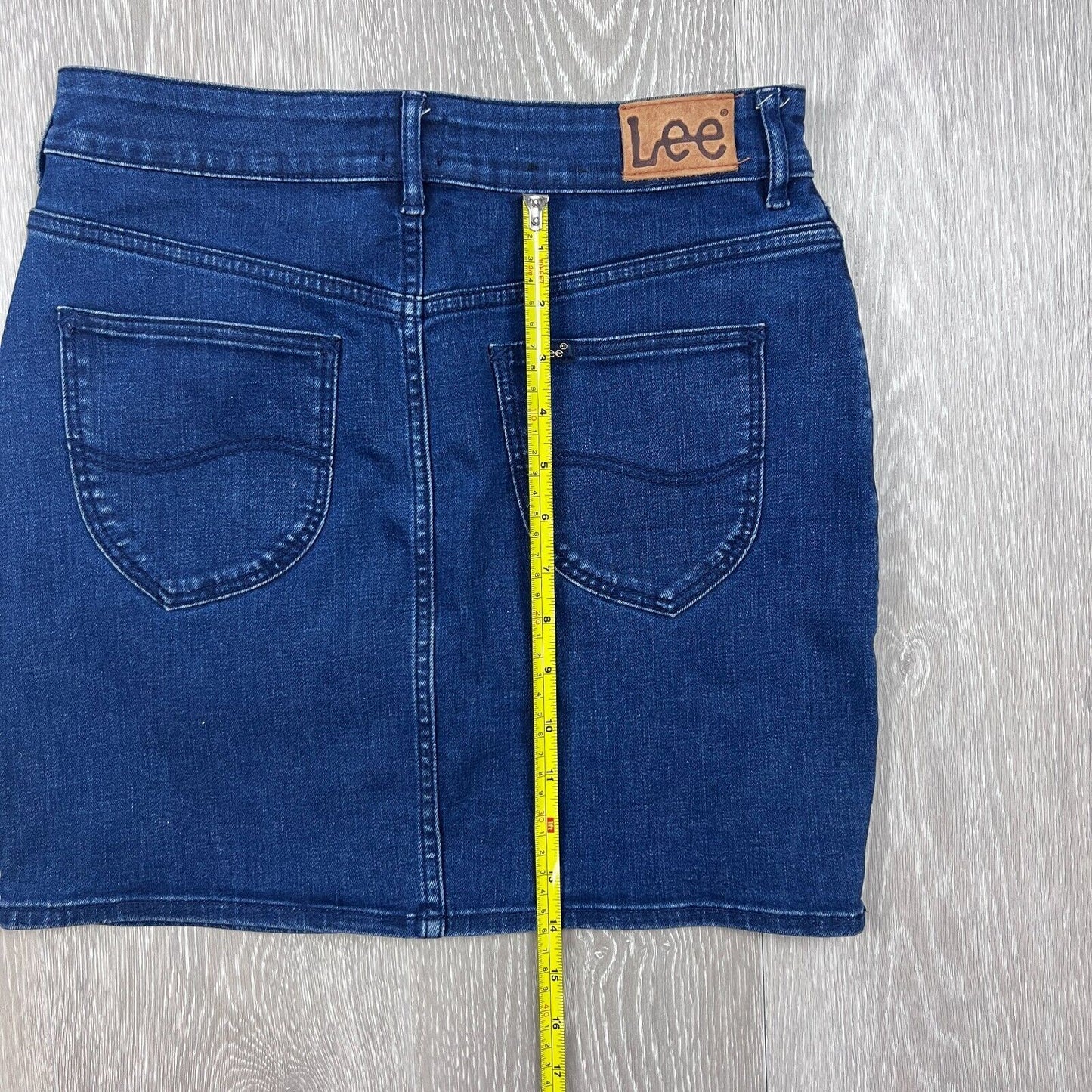 Lee Womens Blue Denim Skirt Size 10