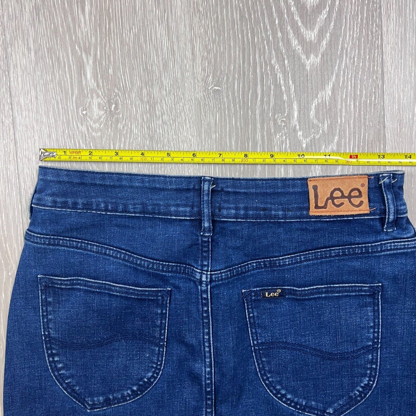 Lee Womens Blue Denim Skirt Size 10