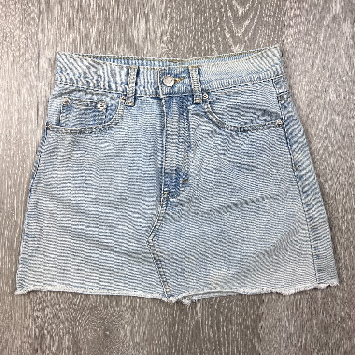 Glassons Womens Light Blue Denim Skirt Size 6