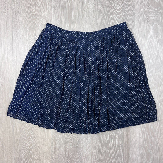 Atmos & Here Polka Dot Navy Skirt Size 12