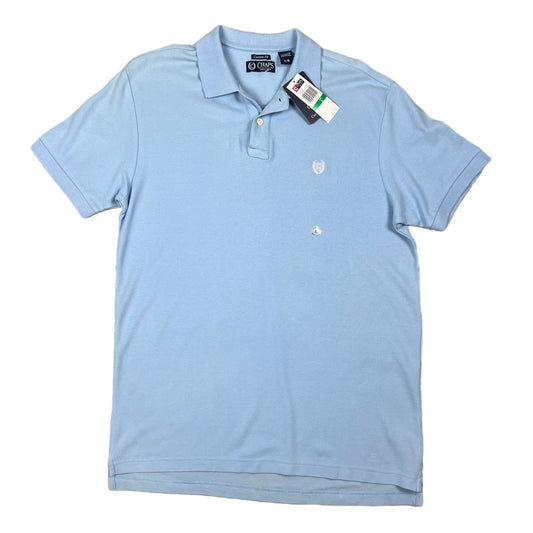 Chaps Custom Fit Mens Blue Polo Shirt Size Large (New)