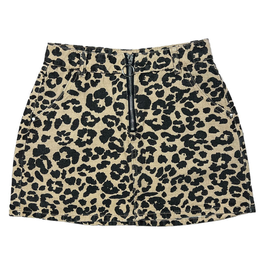 Ava & Ever Womens Animal Print Denim SKirt Size 8