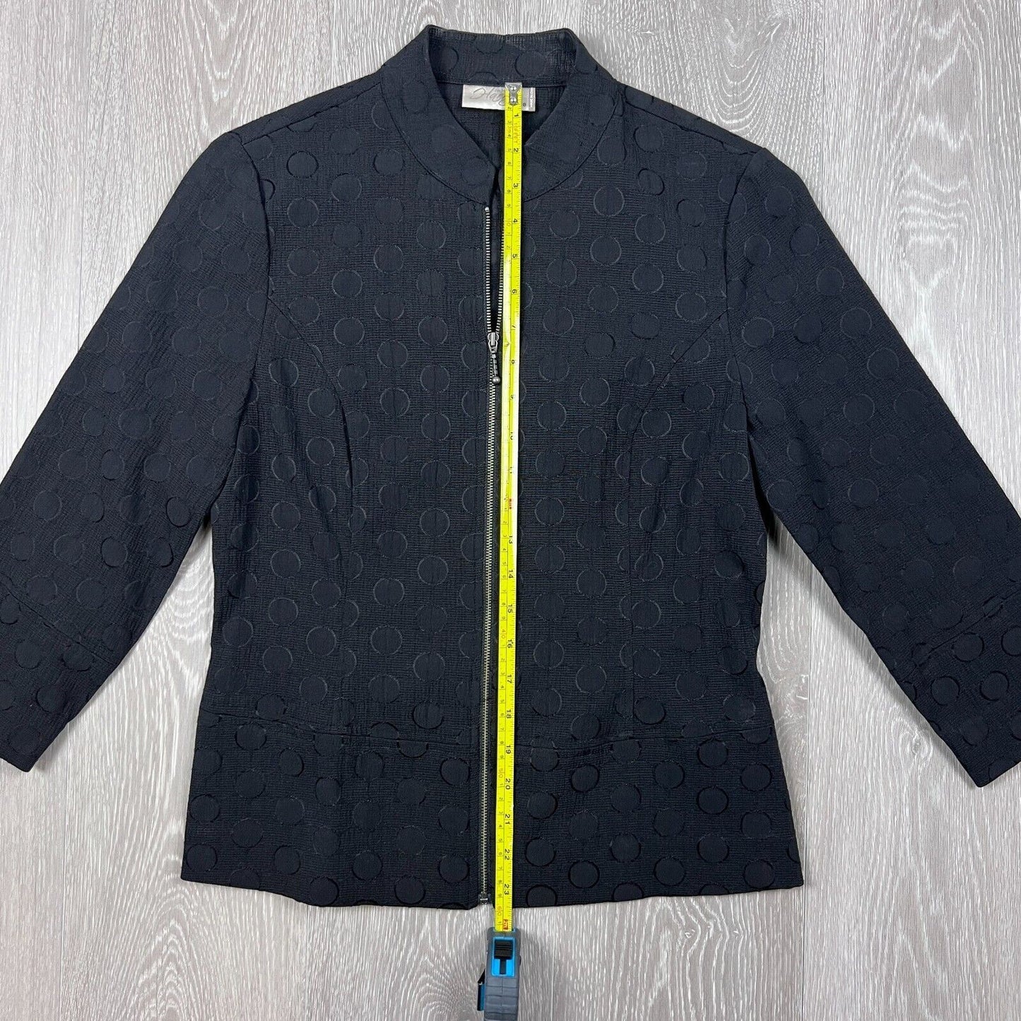 Exclusively Harry Womens Full Zip Black Jacket Size 8