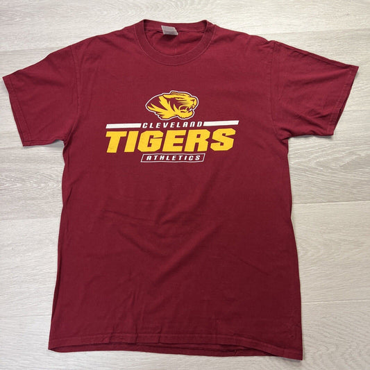 Cleveland Tigers Athletics Mens Red T-Shirt Size Medium