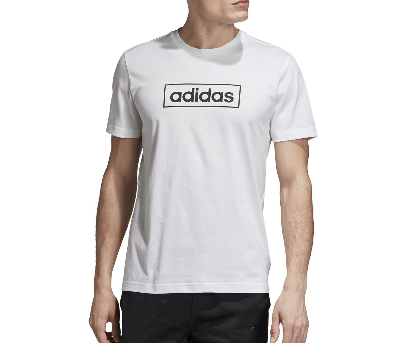 adidas Boxed Logo Print Mens T-Shirt Size Medium (New)