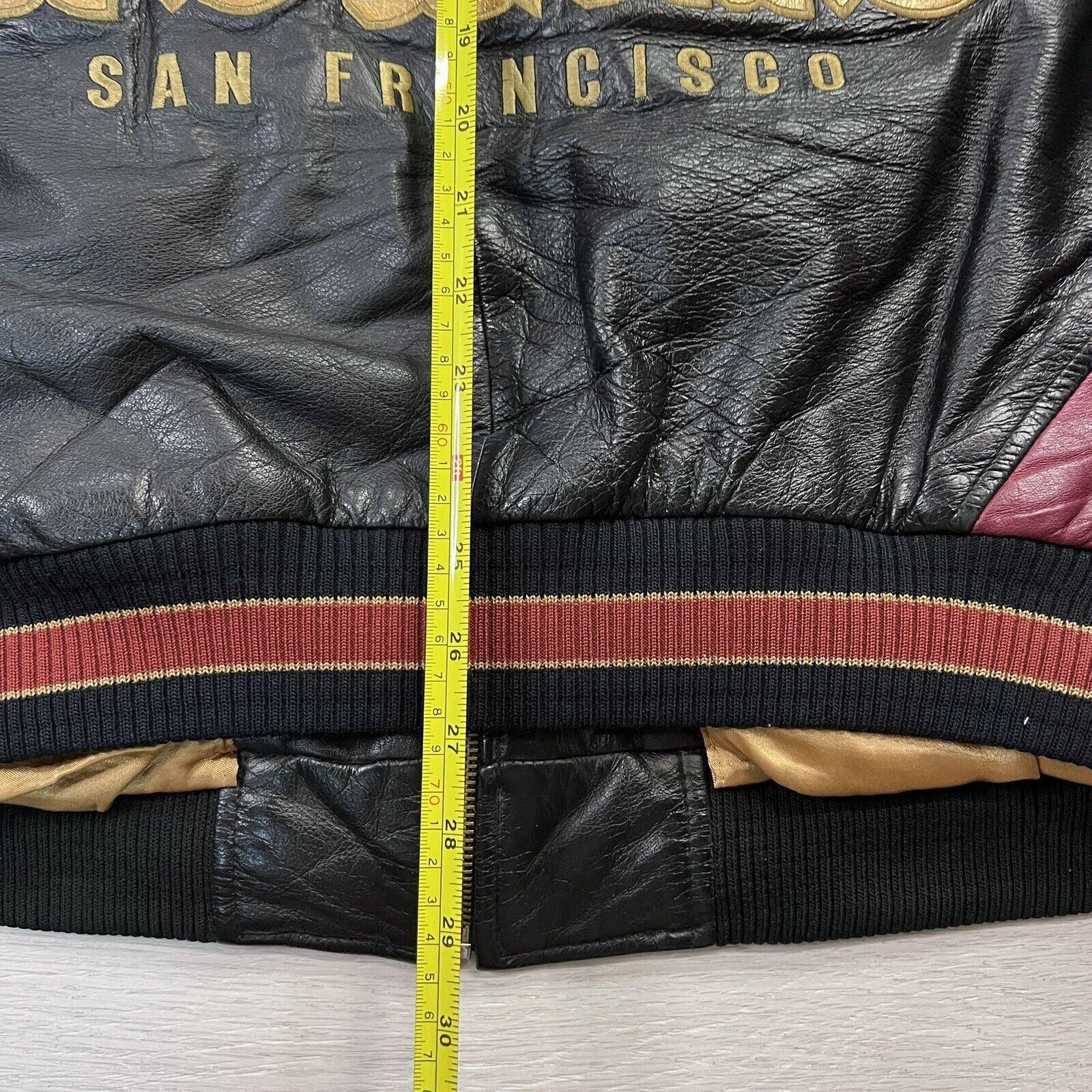 Vintage San Francisco 49ers Carl Banks ExclusivelyFor Wilsons NFL Leather  Jacket