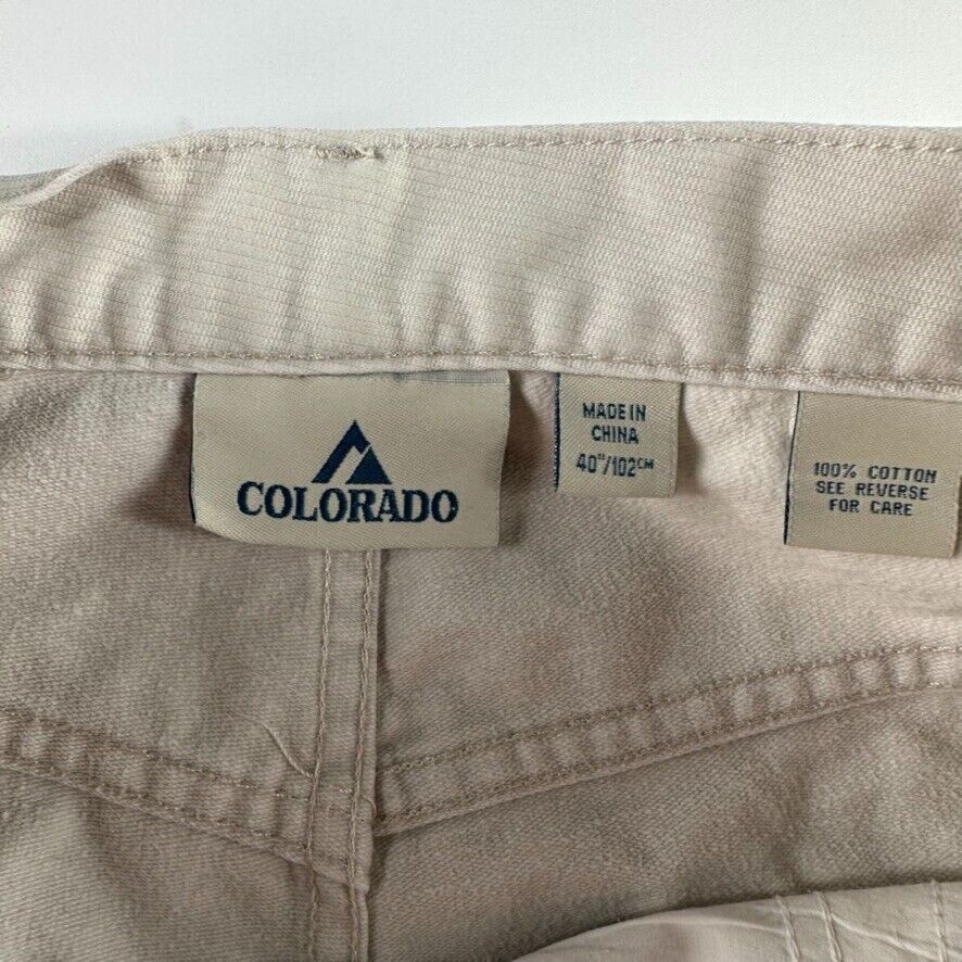 Colorado Mens Beige Cotton Jeans Size 40