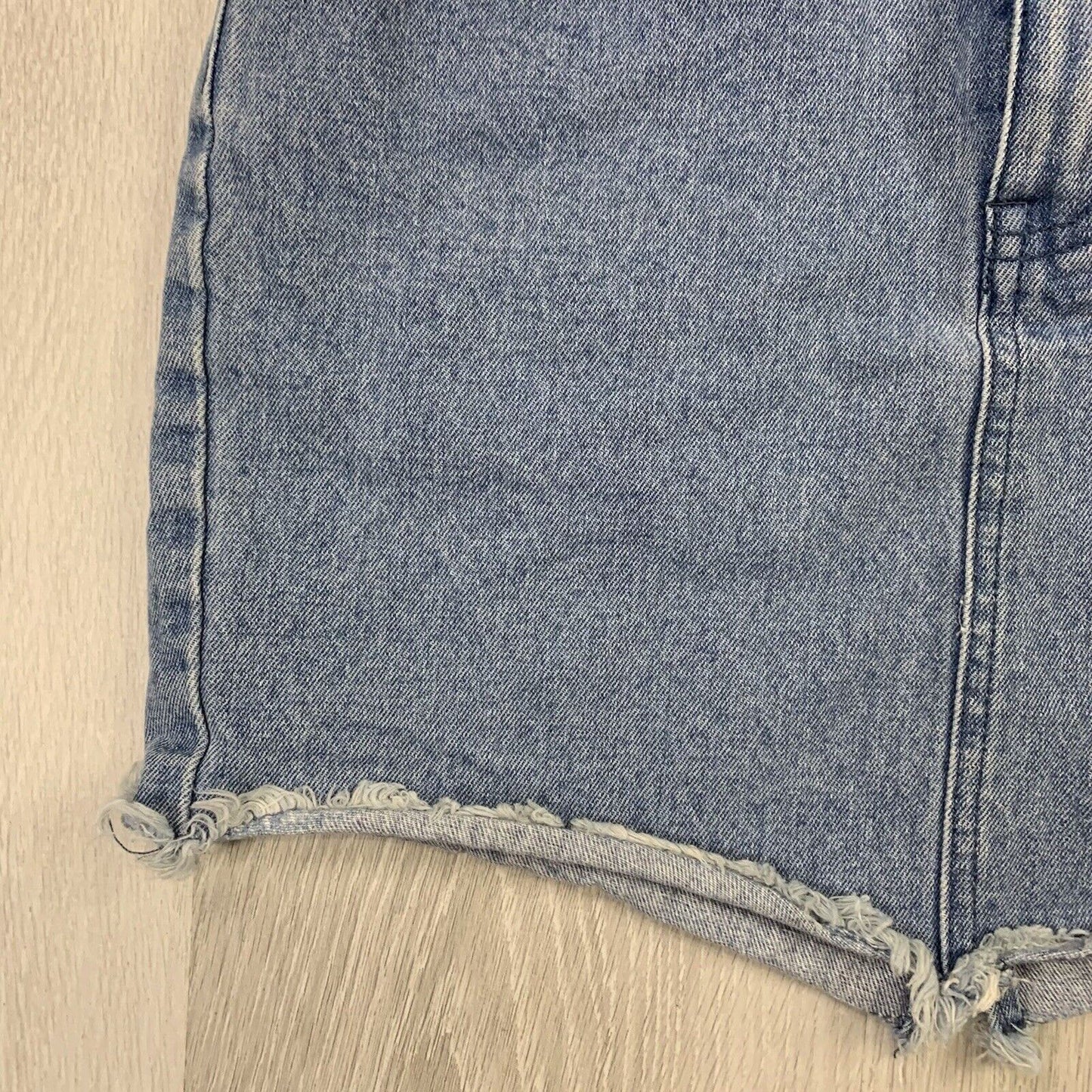 Seed Heritage Distressed Blue Denim Skirt Size Medium