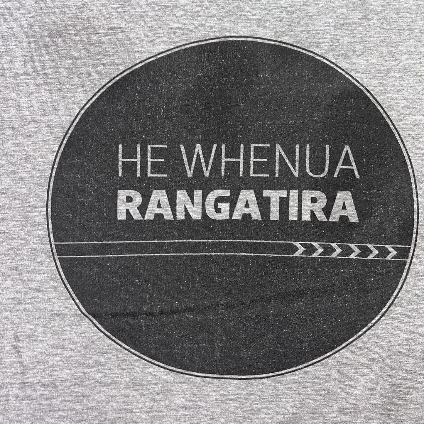 AS Colour New Zealand Mens Grey T-Shirt Size Large 'He Whenua Rangatira'