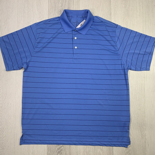 Mens Golden Bear Performance Blue Golf Polo Shirt Size XL (New)