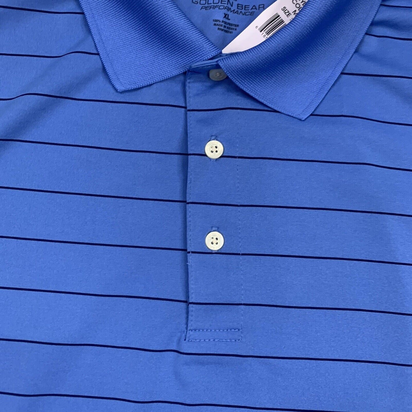 Mens Golden Bear Performance Blue Golf Polo Shirt Size XL (New)