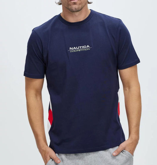 Nautica Competition Mens Navy Blue Short Sleeve T-Shirt Size XL (New)