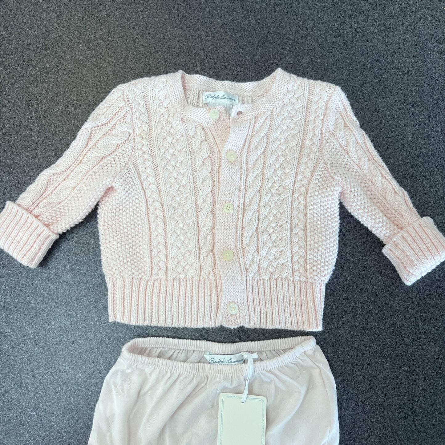 Ralph Lauren Babies Cardigan 3 Months & Nappy Cover 6 Months