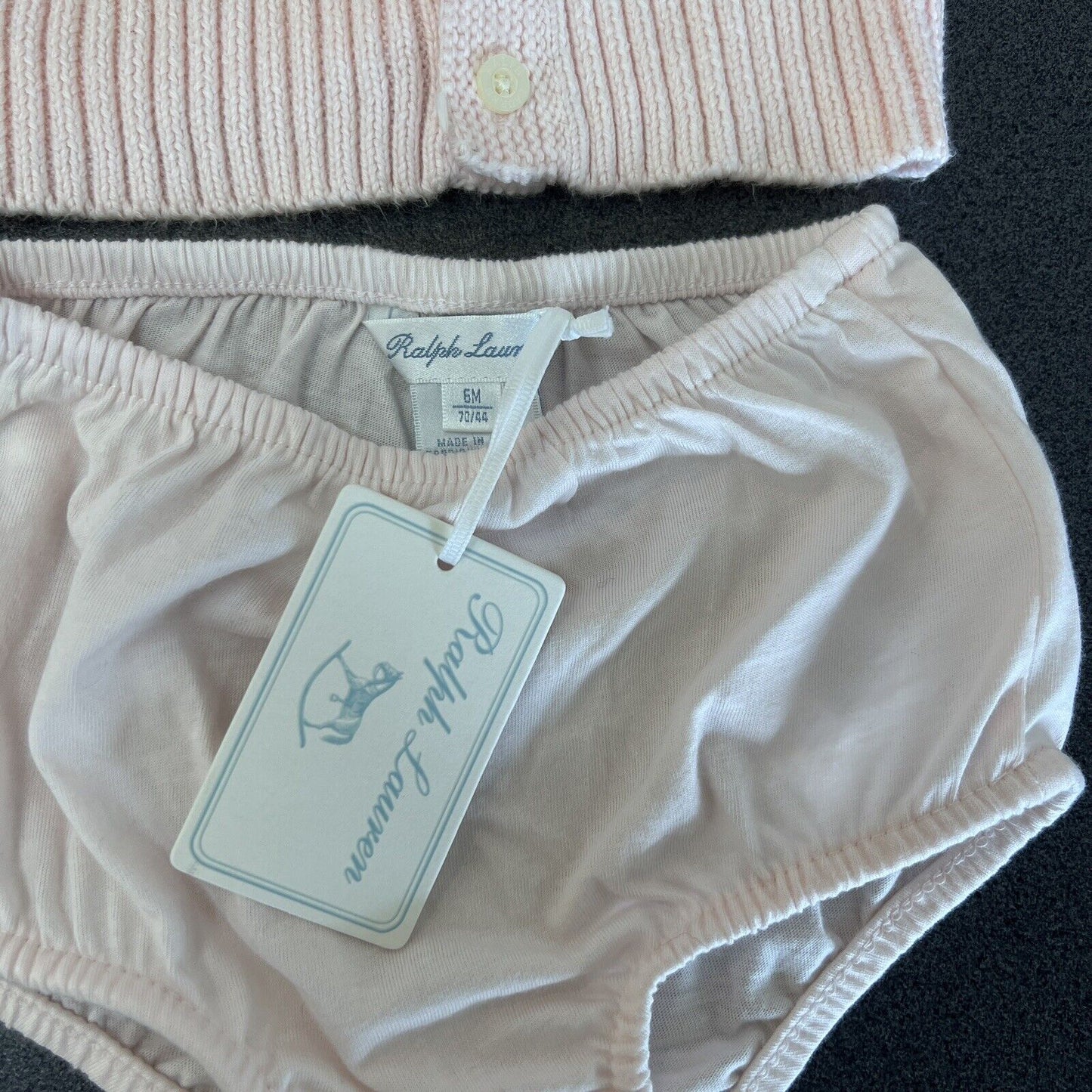 Ralph Lauren Babies Cardigan 3 Months & Nappy Cover 6 Months