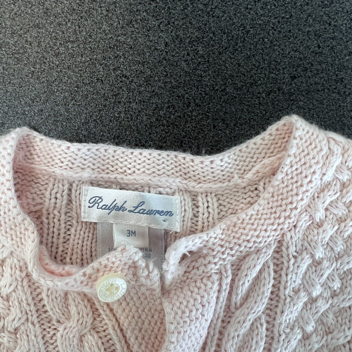 Ralph Lauren Babies Cardigan 3 Months & Nappy Cover 6 Months