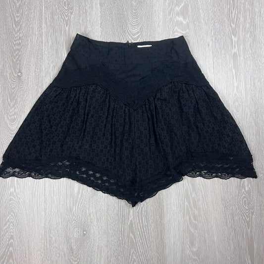 Tigerlily Womens Black Lacey Skirt Size 10