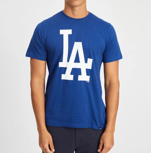 47 Brand MLB LA Dodgers Mens Blue T-Shirt Size Large (New)