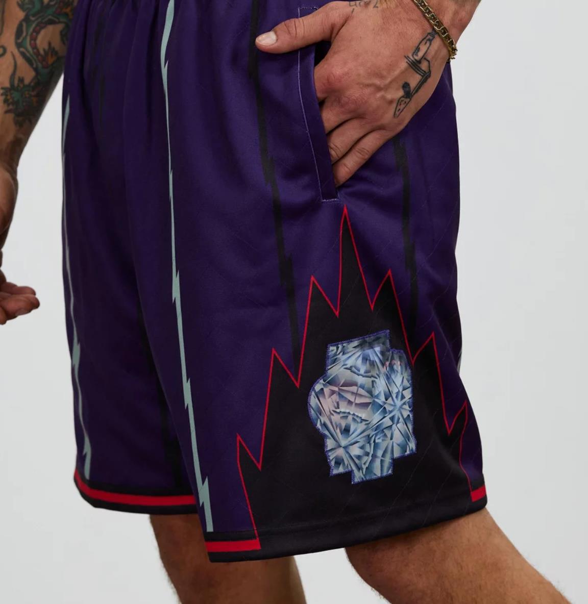 Mitchell & Ness NBA Toronto Raptors 75th Anniversary Basketball Shorts Size XL