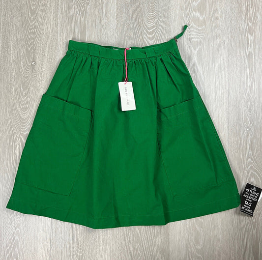 See By Cloe Womens Green Pleated Flared Skirt Size US 6 (New)