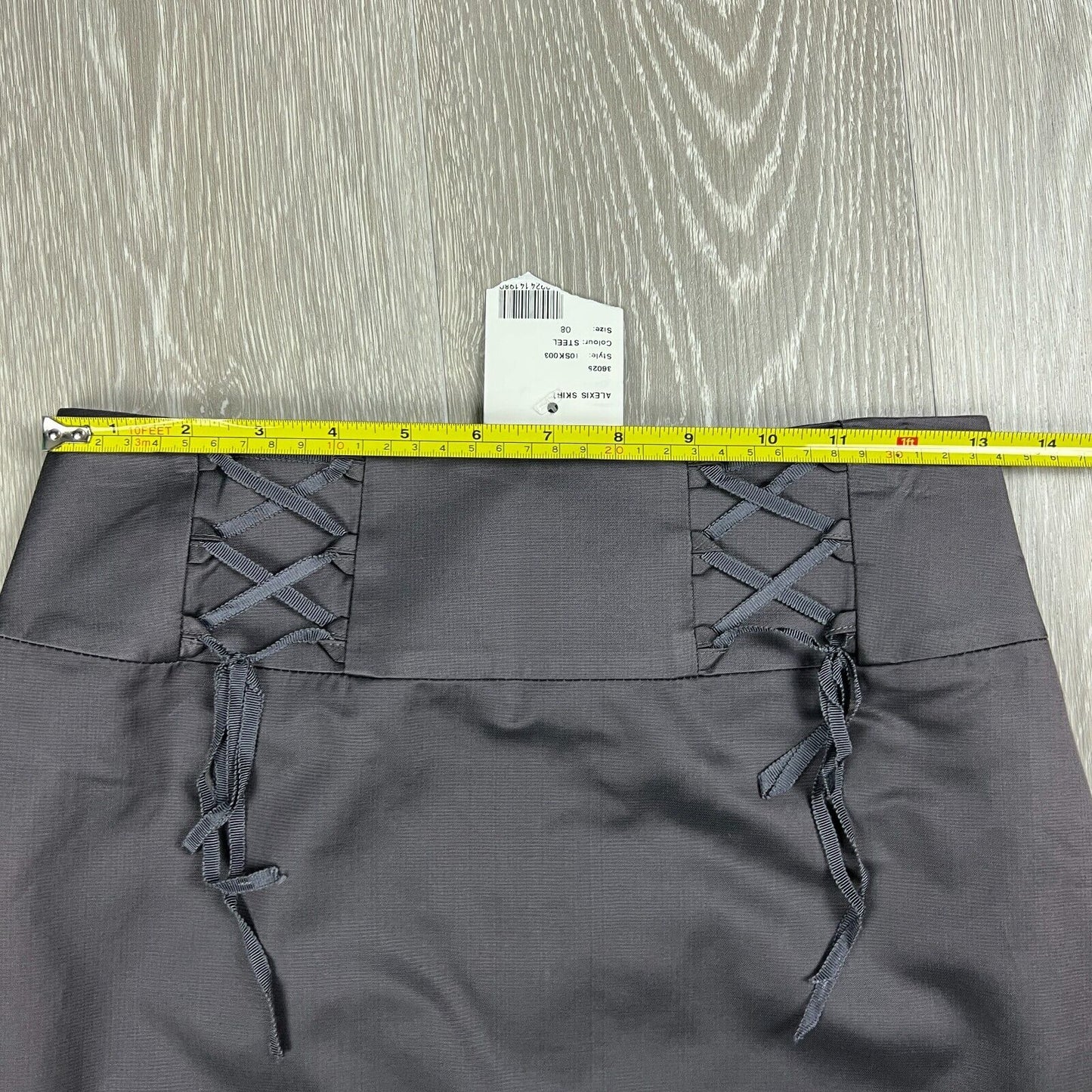 Review Australia Women Grey Pencil Skirt Size 8 (New)