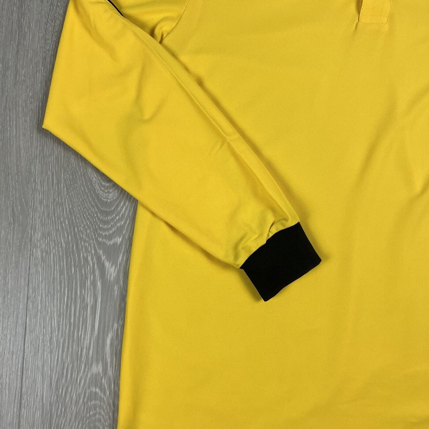 Izzo Golf Mens Yellow Long Sleeve Polo Shirt Size L