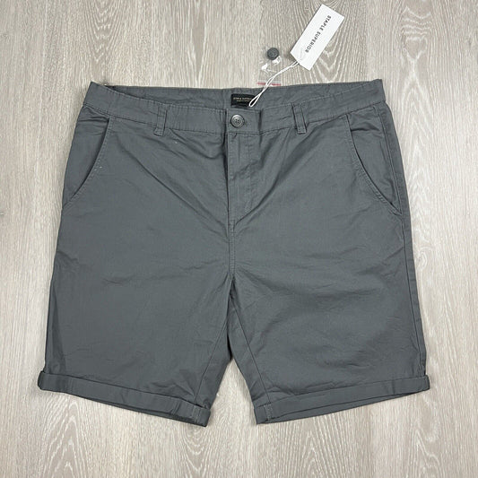 Staple Superior Mens Grey Chino Shorts Size 38 (New)