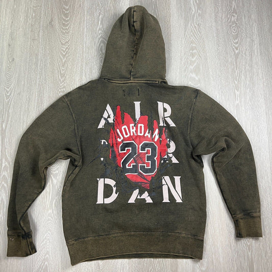 Air Jordan Mens Vintage Look Pullover Hoodie Size Small