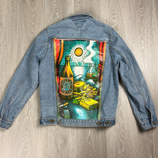 Rollas x Reg Mombassa Mens Denim Jacket Rollas Bitter Size Medium