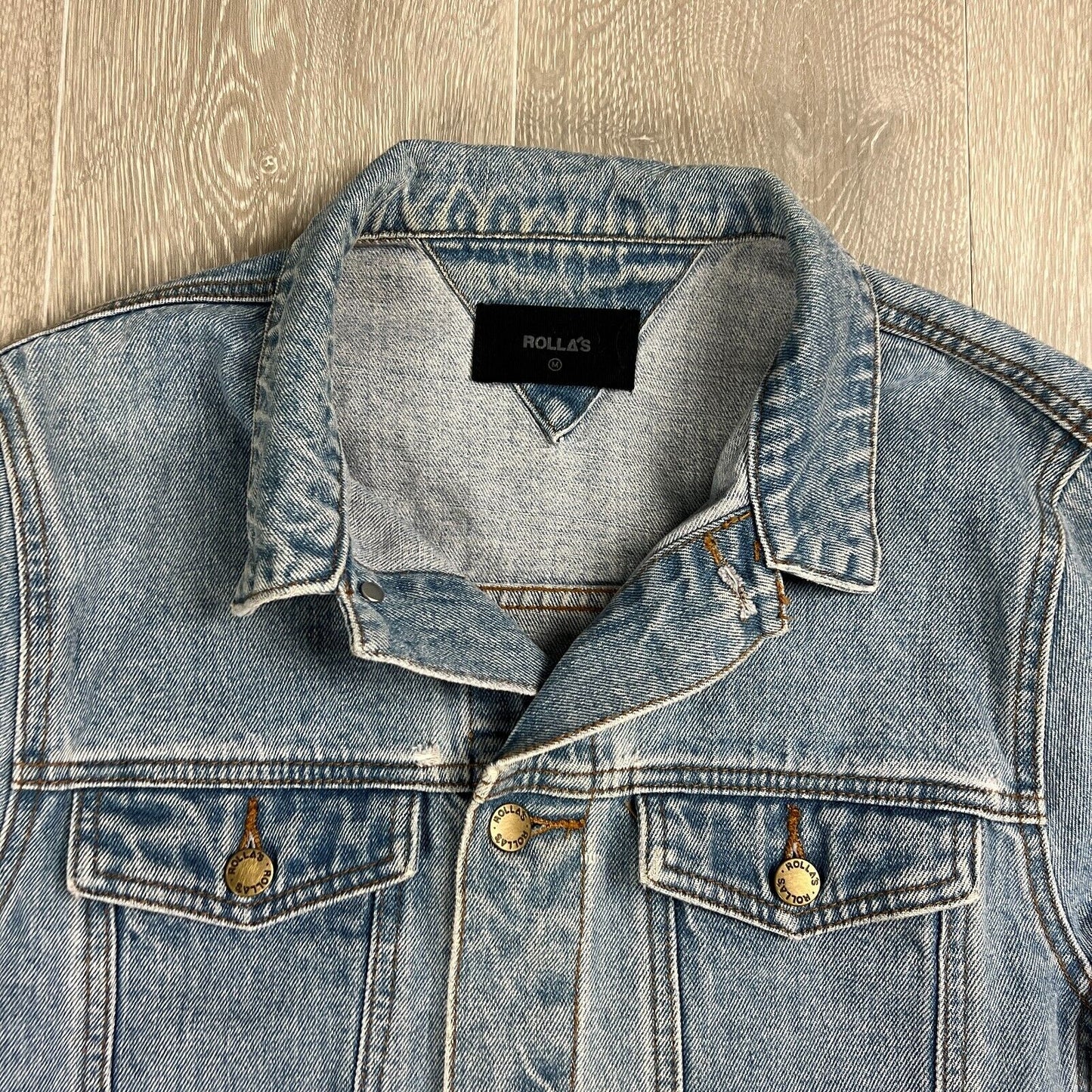 Rollas x Reg Mombassa Mens Denim Jacket Rollas Bitter Size Medium