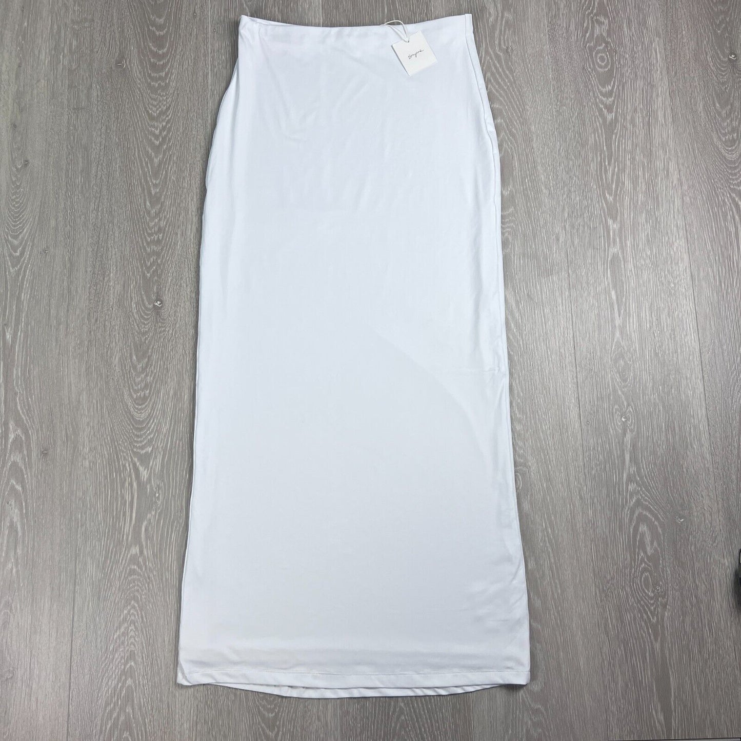 Supre Womens White Luxe Hipster Maxi Skirt Size M (New)