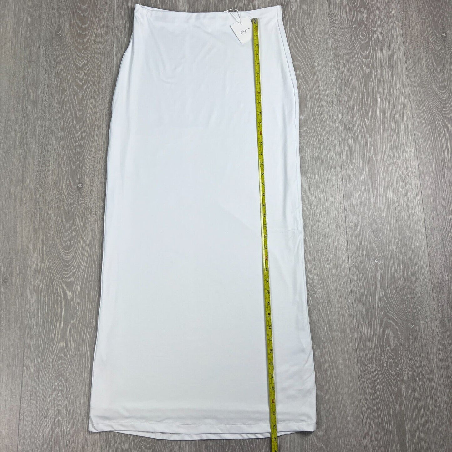 Supre Womens White Luxe Hipster Maxi Skirt Size M (New)