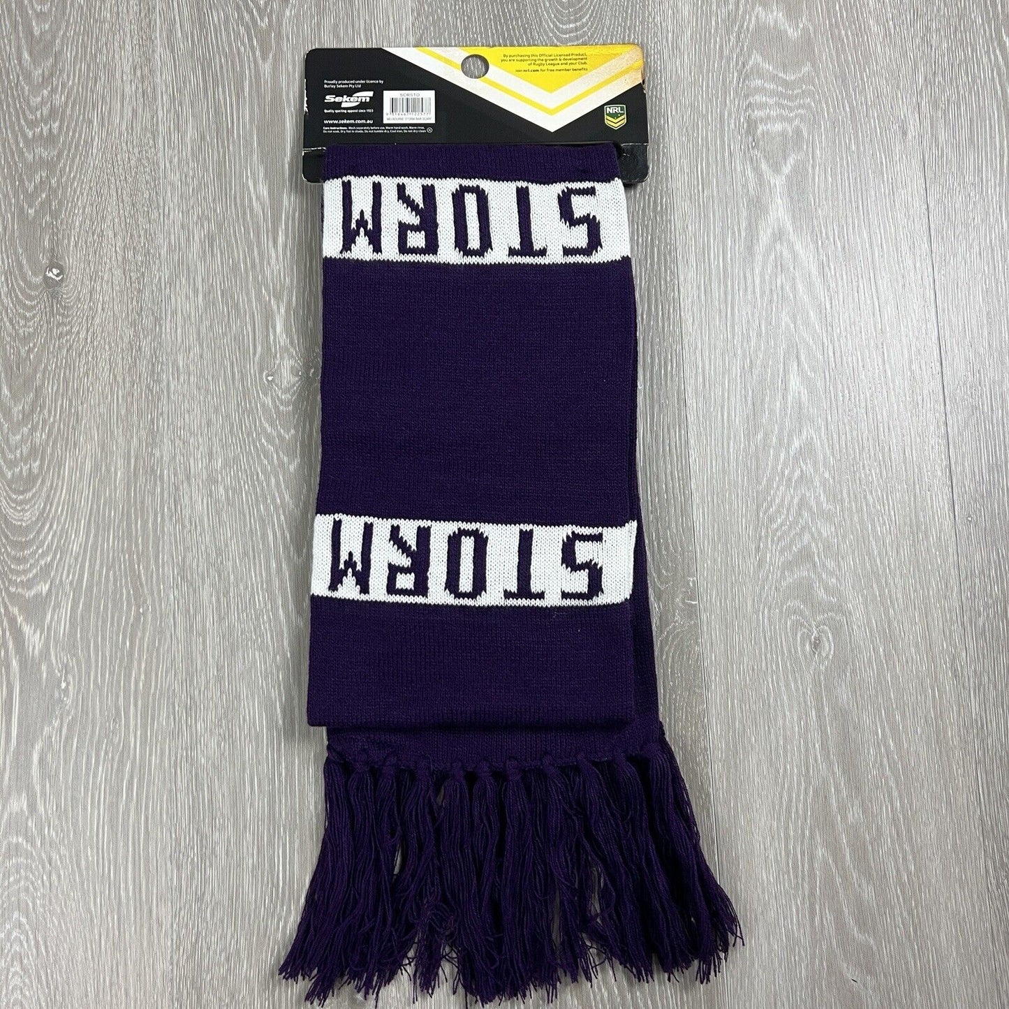 NRL Melbourne Storm Supporter Rugby League Scarf (New)