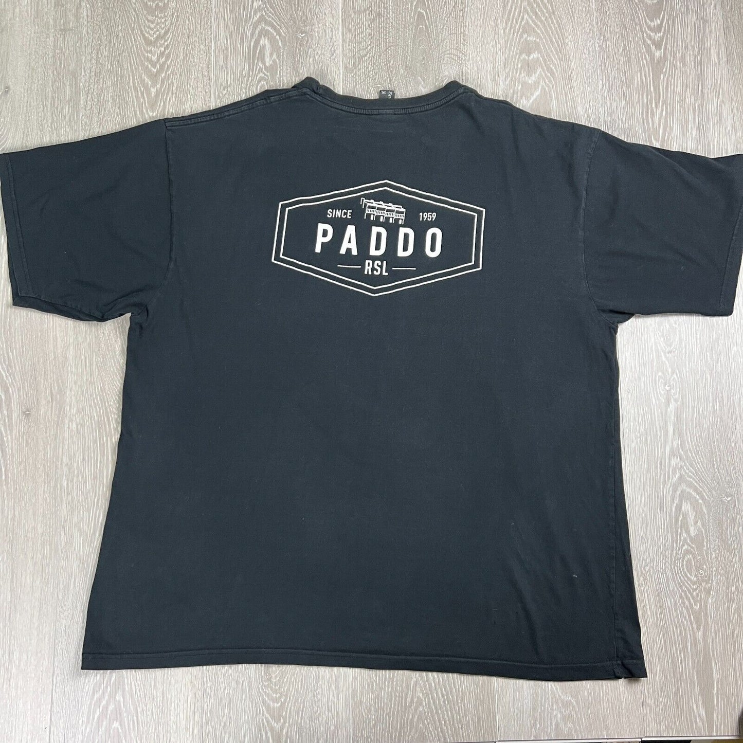 Paddo RSL Paddington Sydney Mens Black T-Shirt 3XL