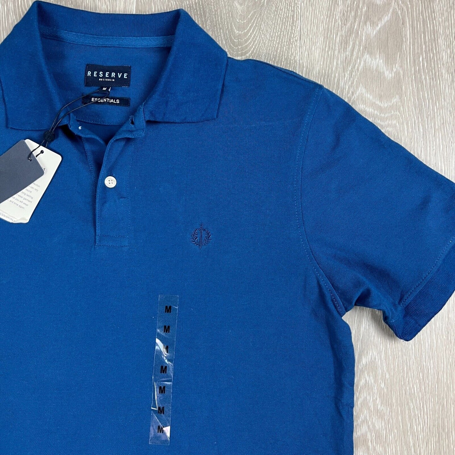 Reserve Mens Blue Polo Shirt Size Medium (New)