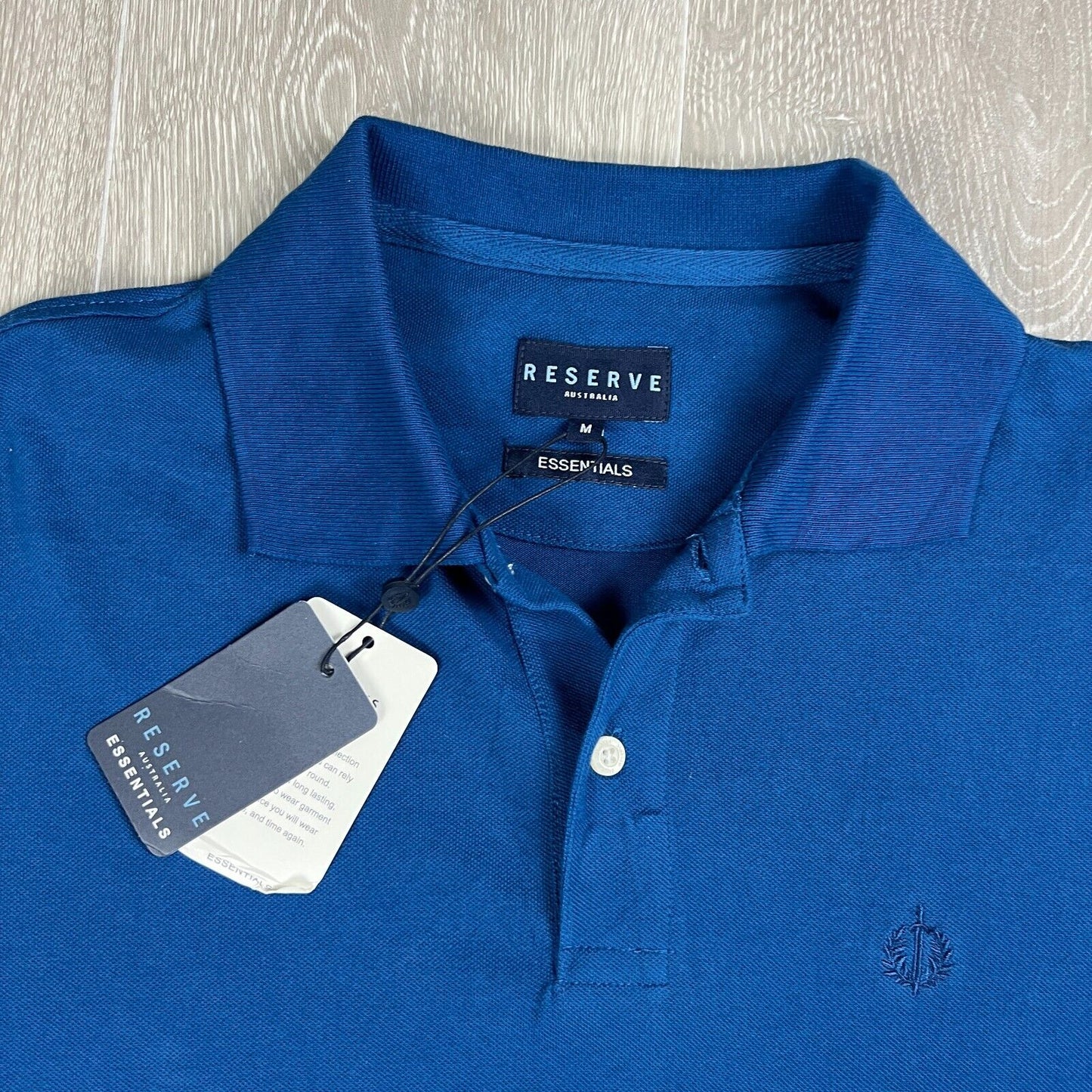 Reserve Mens Blue Polo Shirt Size Medium (New)